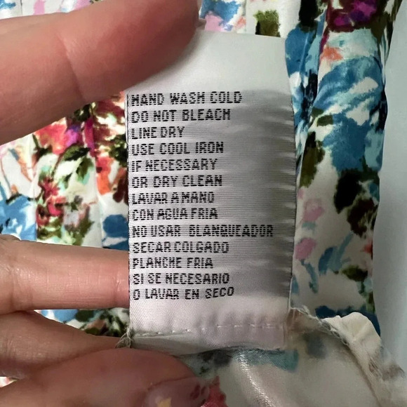 Madison Leigh Floral Pleated V-neck Swing Dress - size 6/8 - Picture 13 of 15